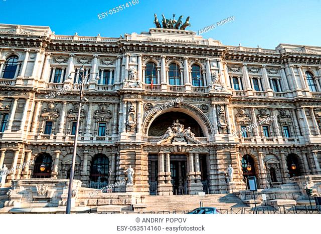 Exterior Of Supreme Court of Cassation, Rome, Italy