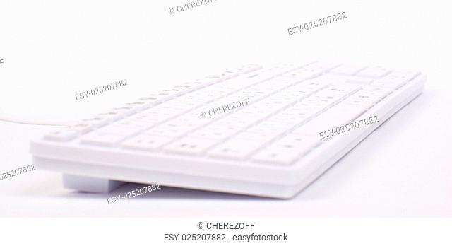 White keyboard with different view