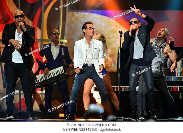 2015 Billboard Latin Music Awards presented by State Farm on Telemundo - Show Featuring: Marc Anthony, Gente de Zona Where: Miami Beach, Florida