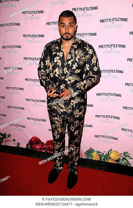 PrettyLittleThing X Olivia Culpo launch at the Liaison Lounge in Los Angeles, California. Featuring: Umar Kamani Where: Los Angeles, California