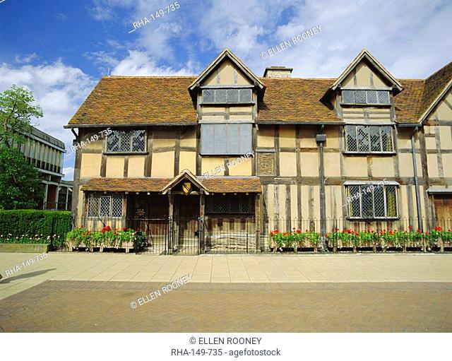 Shakespeare's birthplace, Stratford-upon-Avon, Warwickshire, England, UK, Europe