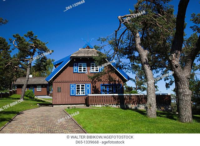 Lithuania, Western Lithuania, Curonian Spit, Nida, Thomas Mann Memorial Museum, house where famous German writer summered between 1930-1932