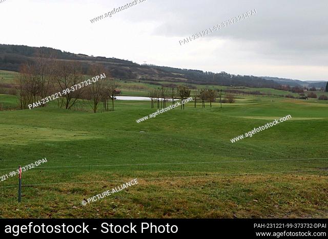 15 December 2023, Thuringia, Blankenhain: View over the golf course of the Spa & Golf Resort Weimarer Land. Photo: Bodo Schackow/dpa
