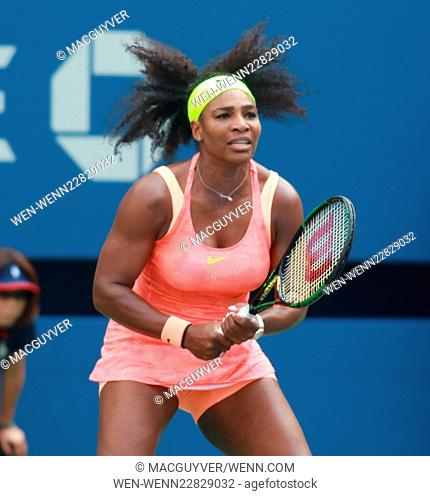 2015 US Open Tennis at the USTA Billie Jean King National Tennis Center - Day 3 Featuring: Serena Williams Where: New York City, New York
