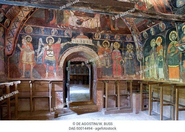 Frescoes in the Church of the Archangels Michael and Gabriel (18th century), Arnabasi, near Veliko Tarnovo, Bulgaria