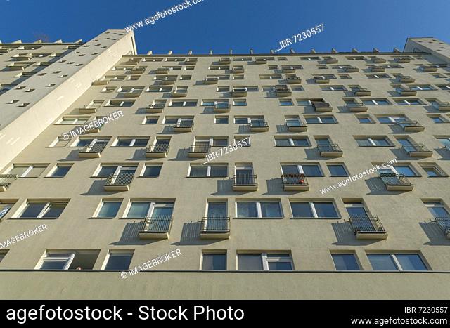 Facade of the WK high-rise, main street, Friedenau, Schöneberg, Berlin, Germany, Europe
