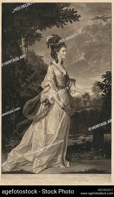 Jane (Fleming), Countess of Harrington, 1780. Creator: Valentine Green