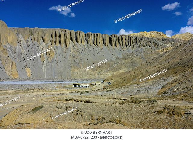 Nepal, Himalaya Mountains, Mustang District, Annapurna Circuit, Upper Mustang Trek, Kali Gandaki, Yara, Mountain Landscape