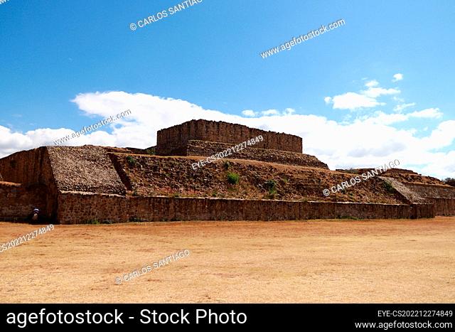 December 27, 2022, Oaxaca de Juarez, Mexico: Tourists enjoy their holidays visiting the Monte Alban Archaeological Zone, located 8 km from the city of Oaxaca de...