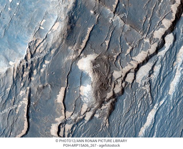 The Claritas Fossae region is characterised by systems of 'graben' running mainly north-west to south-east. A graben forms when a block of the planet's crust...