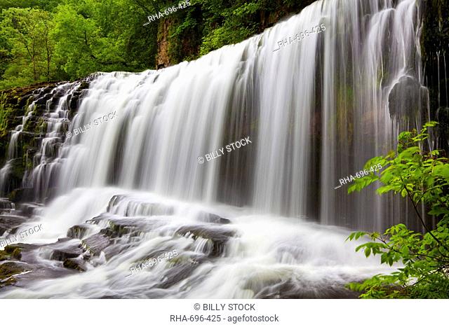 Sgwd Isaf Clun Waterfall, Brecon Beacons, Wales, United Kingdom, Europe