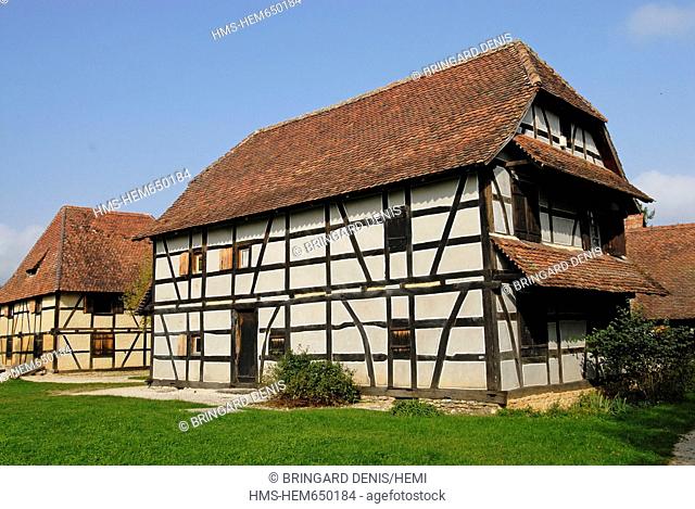 France, Doubs, region Sundgau Nancray, Ecomusee Comtoises Houses, farm Joncherey