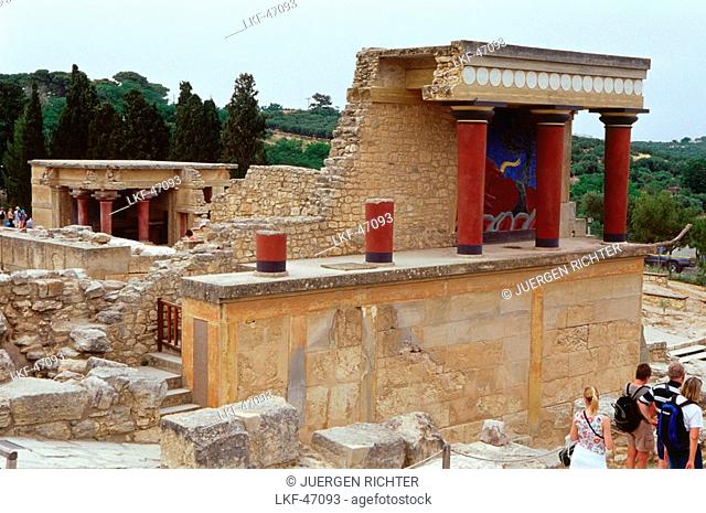 Minoian Palace, Knossos near Iraklion, Crete, Greece