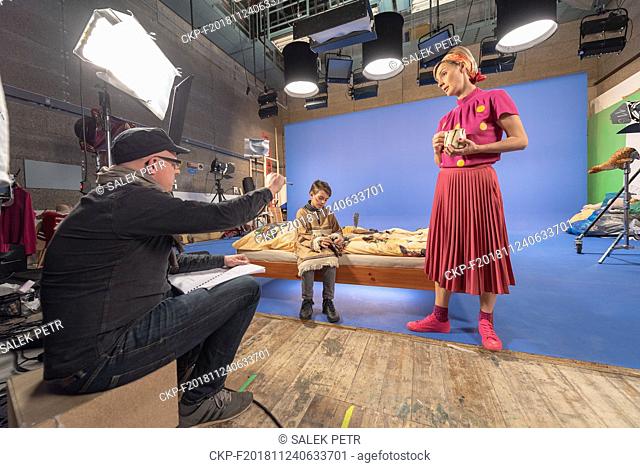 Filming TVMiniUni and the Thief of Questions, Zlin Film Studios. Combination of feature, puppet and animated film, premiere 2019 , Zlin, Czech Republic