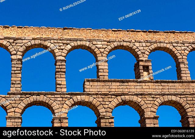 Segovia Aqueduct, ruins of ancient Rome, Segovia, Spain