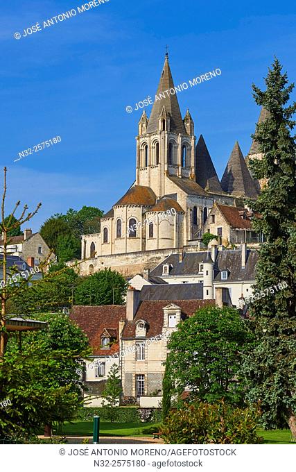 Loches, Saint Ours Church, Indre-et-Loire, Touraine, Pays de la Loire, Loire Valley, UNESCO World Heritage Site, France