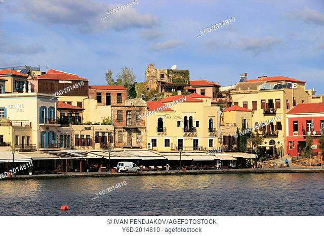 Chania Venetian Harbour, Crete, Greece