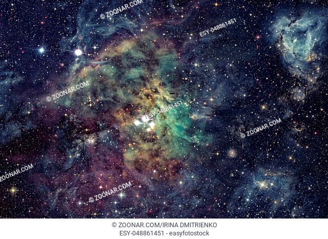 Galaxy in universe. Elements of this Image Furnished by NASA