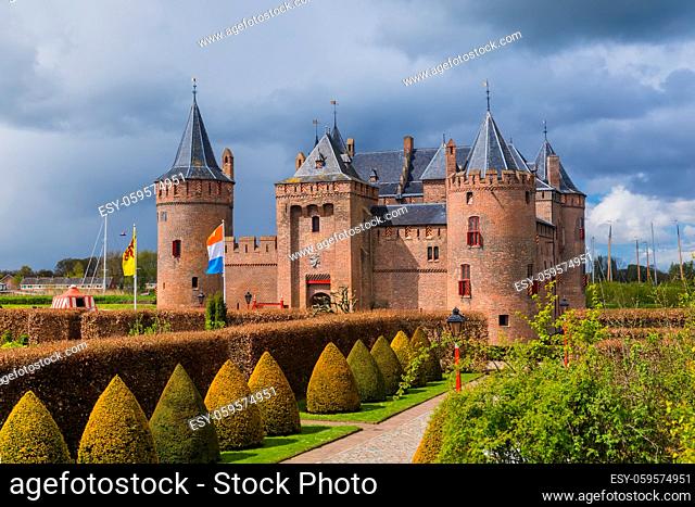 Muiderslot castle near Amsterdam - Netherlands - architecture background