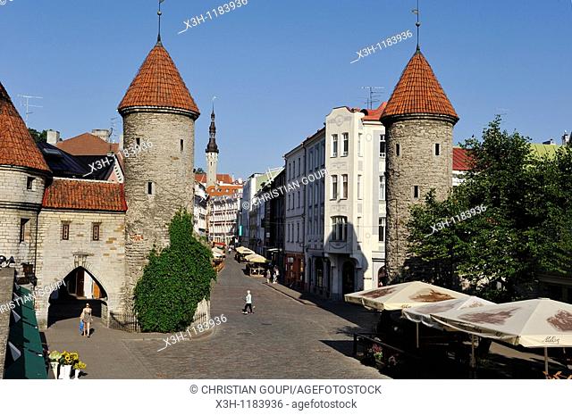 Gate in Viru Street, Tallinn, estonia, northern europe
