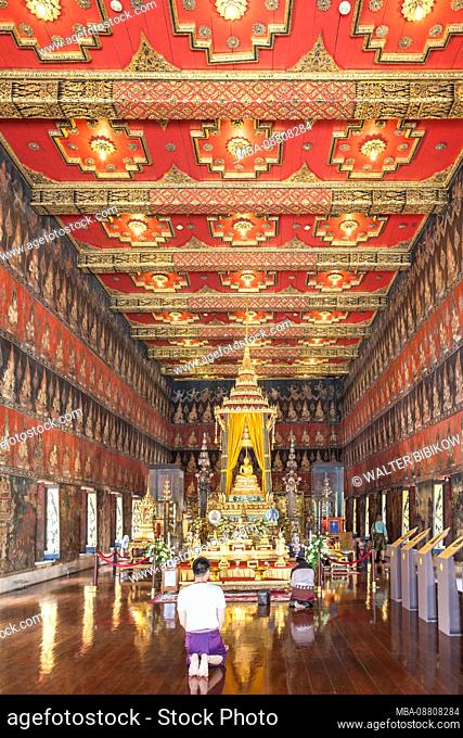 Thailand, Bangkok, National Museum of Bangkok, Buddhaisawan Chapel, Phra Buddha Sihing
