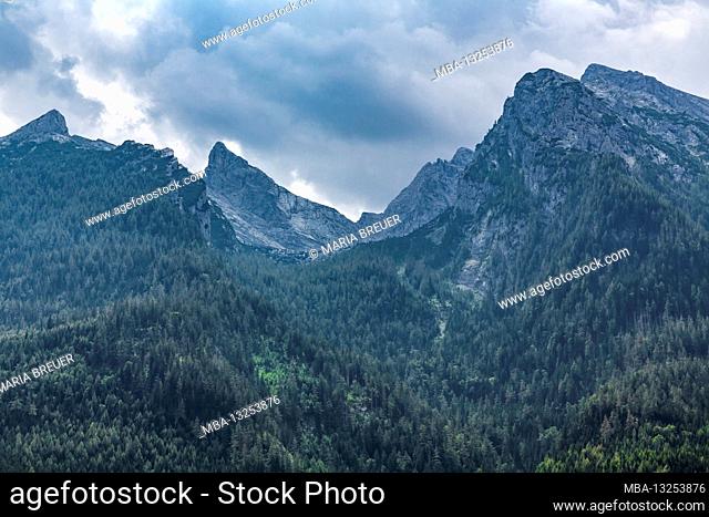 Hochkalter Massif, 2607 m, Berchtesgaden, Berchtesgaden Alps, Berchtesgaden National Park, Berchtesgadener Land, Upper Bavaria, Bavaria, Germany, Europe