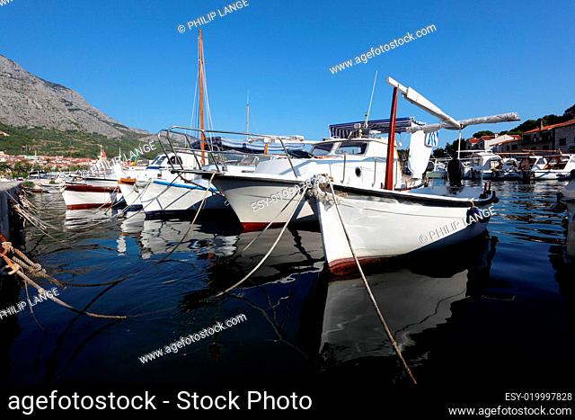 Fischerboote in Makarska, Kroatien