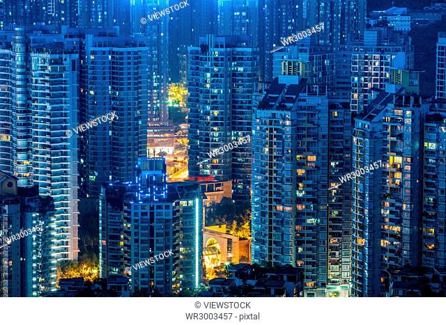 Night view of Chongqing City, China