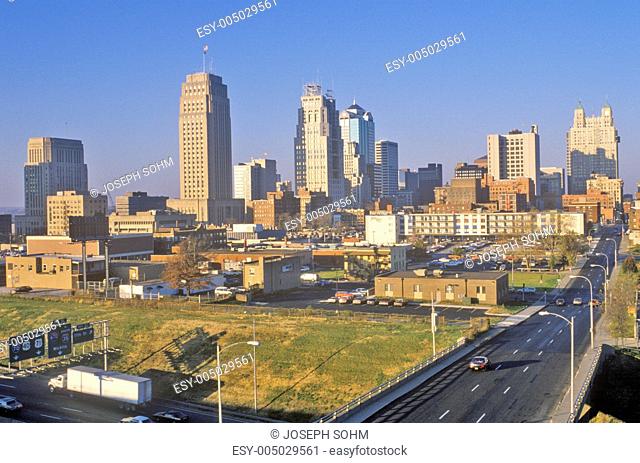 Kansas City skyline at sunrise, MO