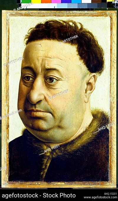 Künstler: Meister von Flémalle (Robert Campin), um 1375-1444 Titel: Bildnis des Robert de Masmines. Um 1425/30 Technik: Eichenholz Maße: 28, 5 x 17