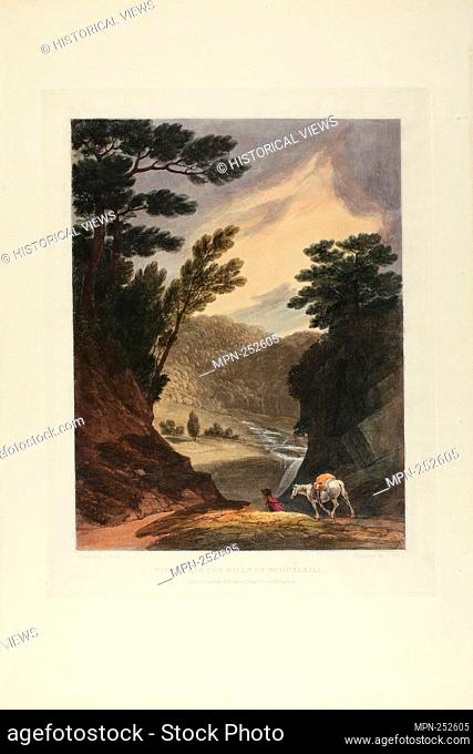 View Near the Schuylkill Falls, Pennsylvania, plate five of the first number of Picturesque Views of American Scenery - 1819/21 - John Hill (American