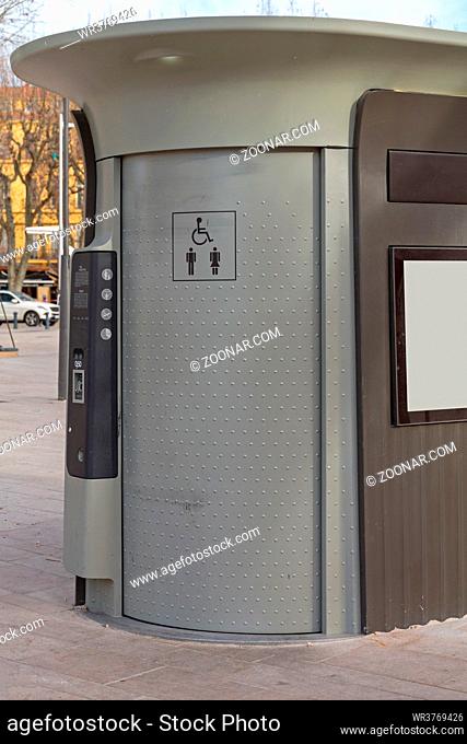 Automated Public Pay Toilet Cabin in France
