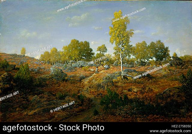 A Path among the Rocks, probably 1861. Creator: Theodore Rousseau