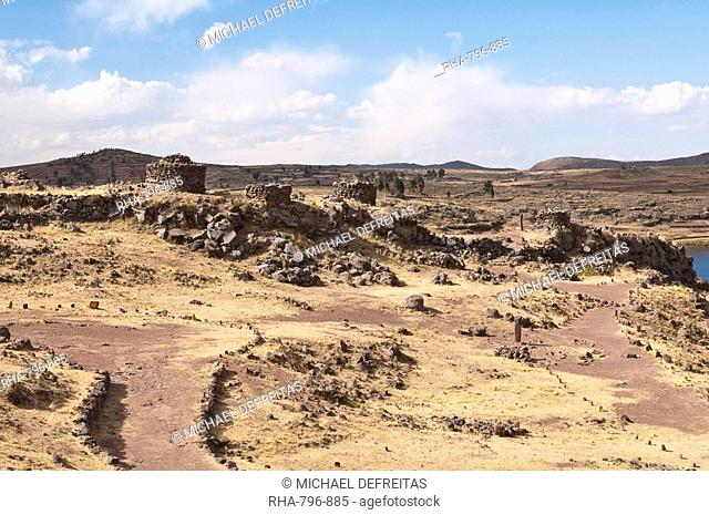 Chullpas de Sillustani, Puno, Peru, South America