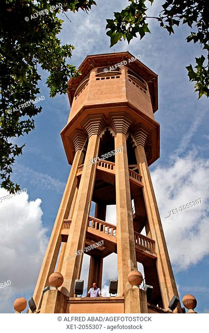 Torre de l'Aigua, 1911-1929, arch. Lluis Homs Moncusí, Sabadell, Catalonia, Spain