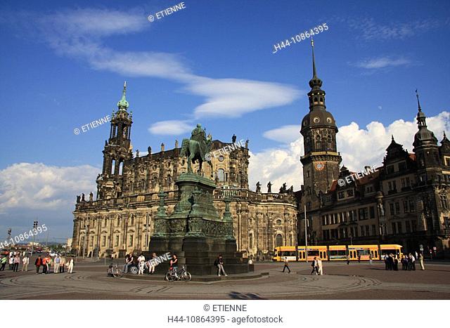 Germany, Saxony, Dresden, traveling, city travel, culture, Eastern Germany, place, space, theater square, cathedral, church, Saint Trinitatis, baroque