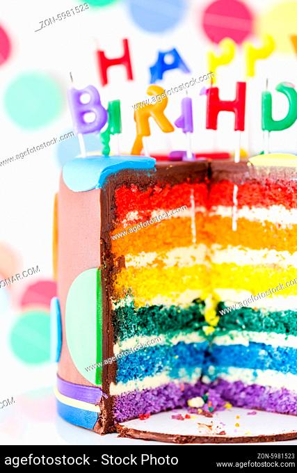 Colorful sweets for kids birthday party celebration