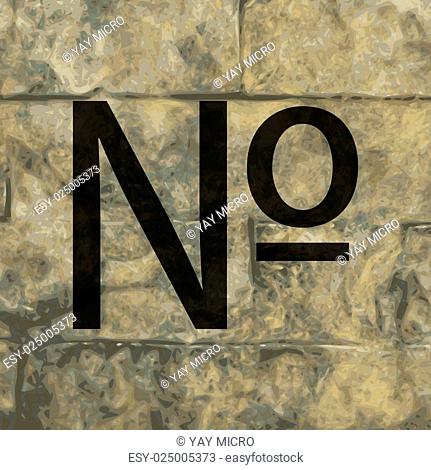 number sign icon Flat with abstract background