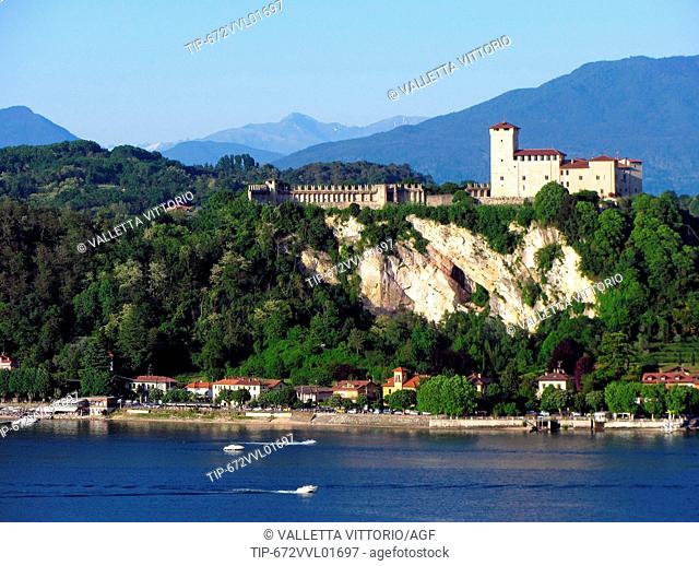 Italy, Lombardy, Lake Maggiore, Angera castle
