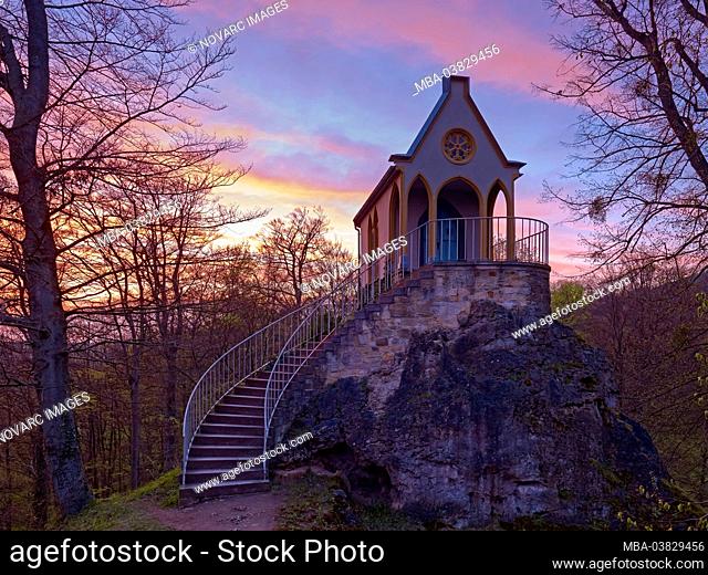 Knight's chapel in the Altenstein castle park near Bad Liebenstein, Wartburgkreis, Thuringia, Germany