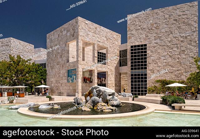 A day shot of Getty Centre, Los Angeles, California, USA 1984-1997