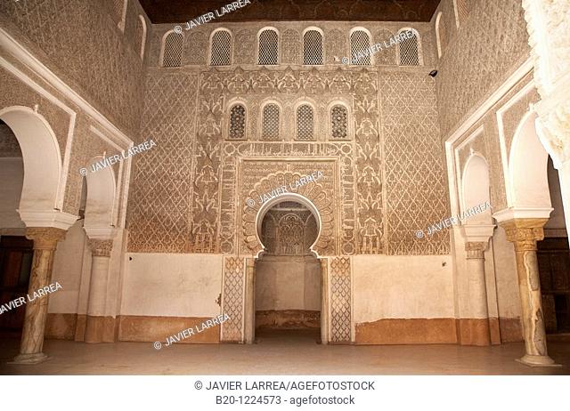 Ali ben Youssef Medersa, Traditional islamistic theological university in the Medina of Marrakesh, Marruecos