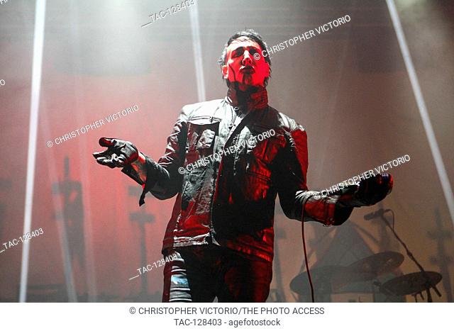 Marilyn Manson performs at 2015 Monster Energy Aftershock Festival at Gibson Ranch County Park on October 24, 2015 in Sacramento, California
