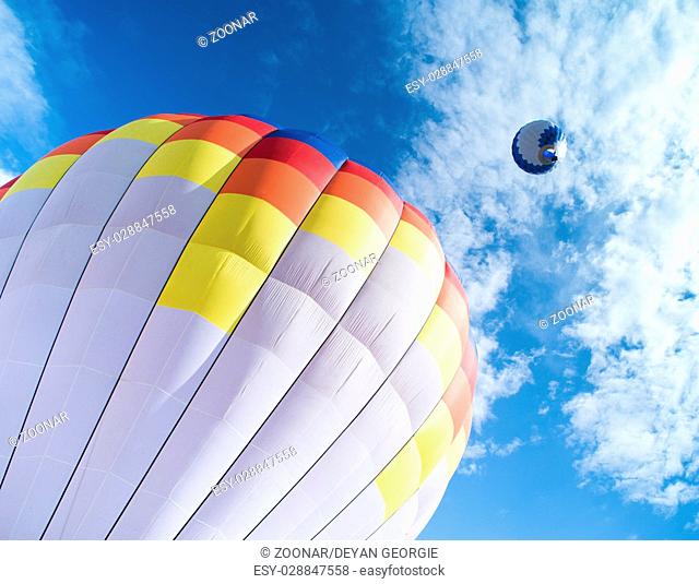 Multicolored Balloon in the blue sky