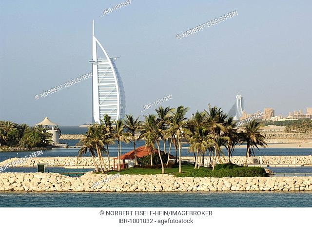 Burj al Arab in Dubai, deluxe hotel, Dubai, United Arab Emirates, UAE, Middle East