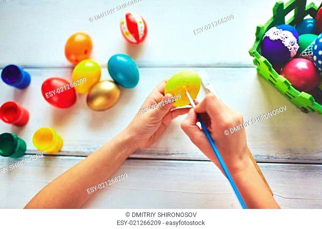 Making Easter eggs