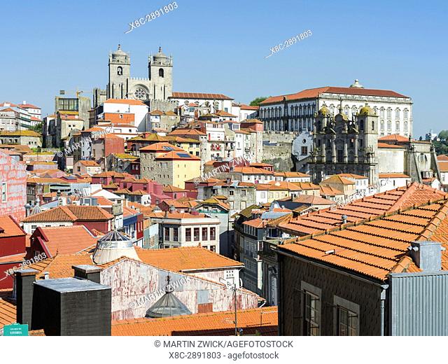 The old town. City Porto (Oporto) at Rio Douro in the north of Portugal. The old town is listed as UNESCO world heritage