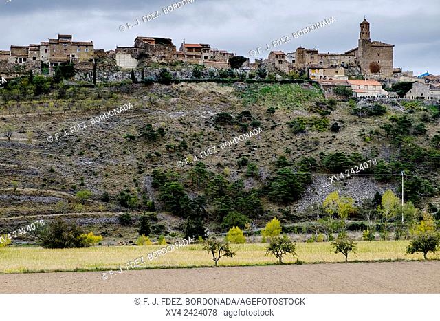 Alcalá de Moncayo, Town hill at Tarazona region. Aragon, Spain, Europe