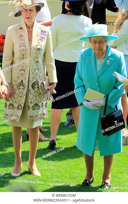 Royal Ascot 2015 held at Ascot Racecourse - Day 3 - Ladies Day Featuring: Princess Anne, Queen Elizabeth II Where: Ascot