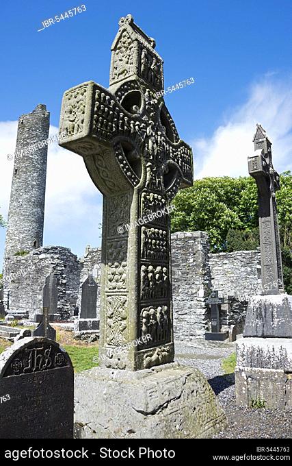 High Cross, Cross of Muiredach, Monasterboice, County Lough, Ireland, Monastery Ruins, Mainistir Bhuithe, Europe